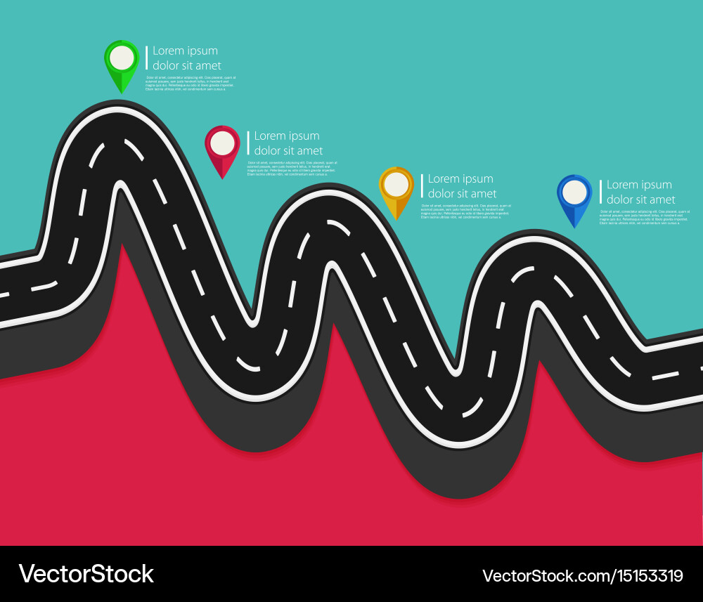 Design template with pin pointer and place Vector Image