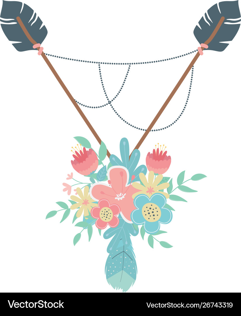 Isolated boho arrow design Vector Image