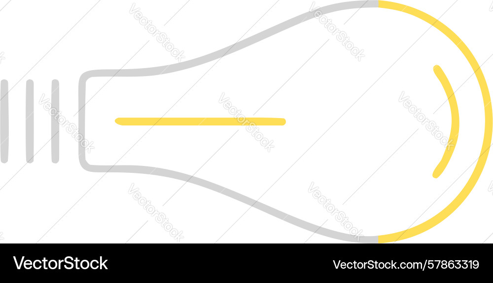 Lightbulb with visible filament classic Vector Image