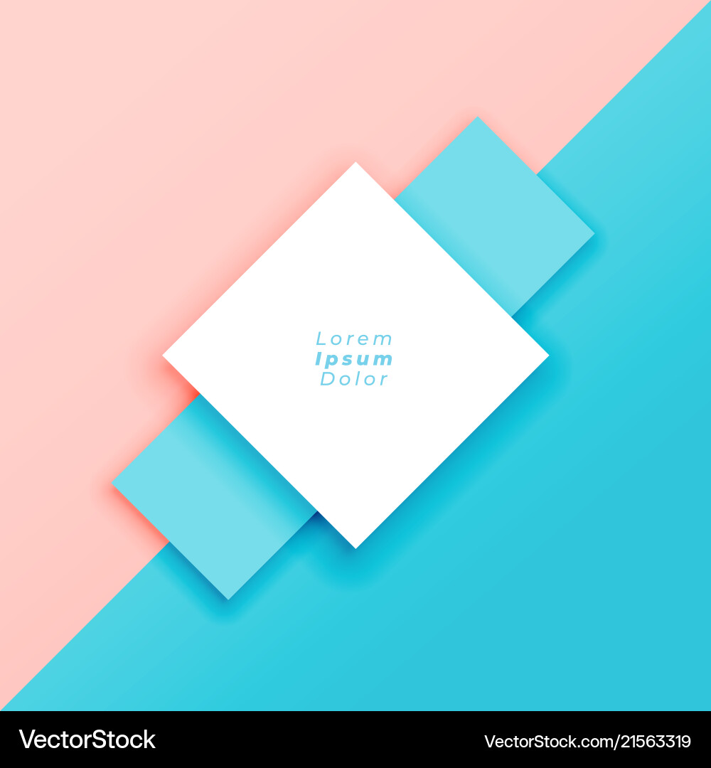Minimal pastel background with text space vector image