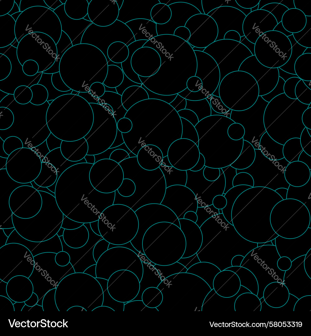 Mint Circle Pattern Vector Image