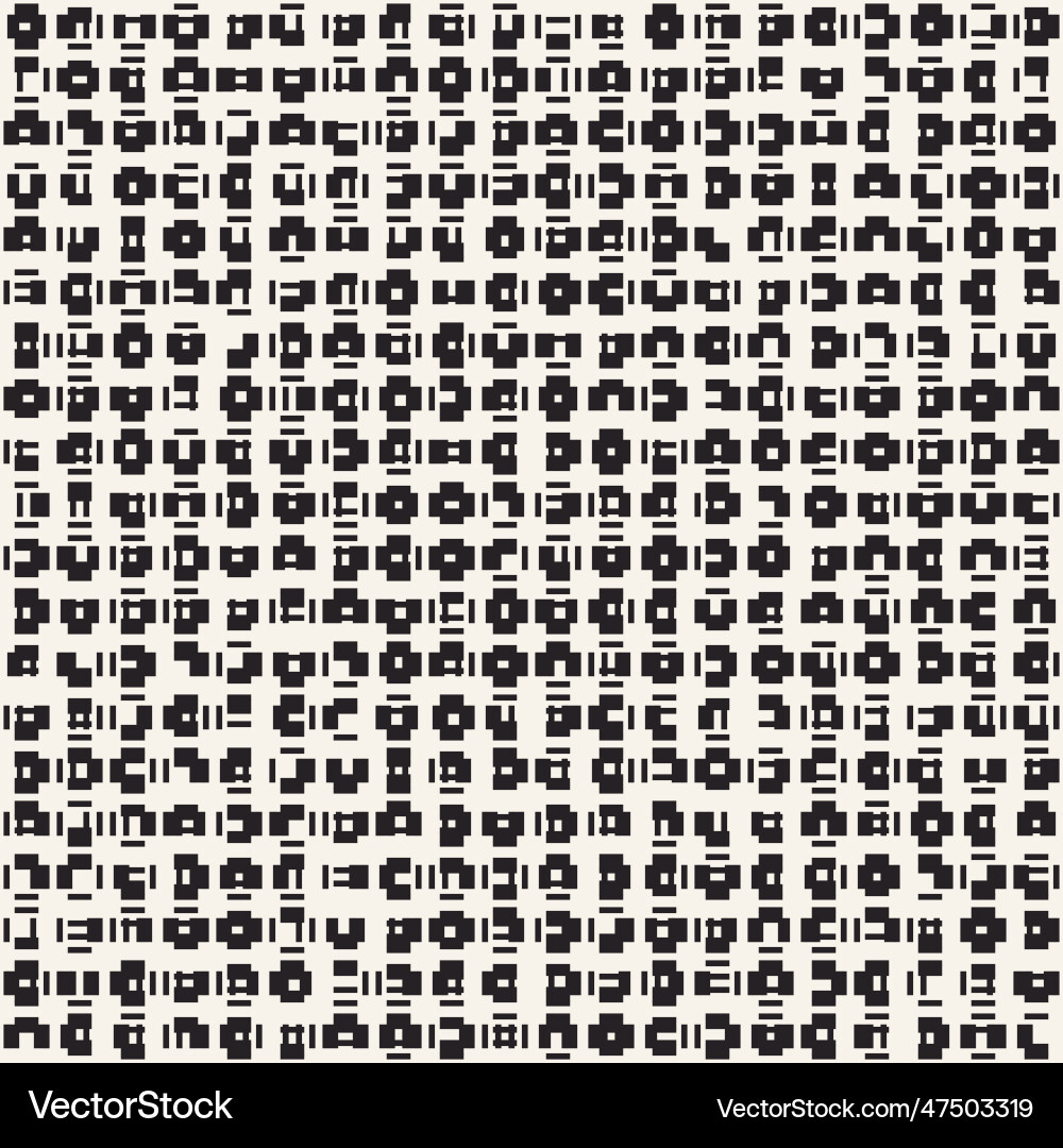 Monochrome pixel glitch effect textured pattern Monochrome pixel glitch effect textured pattern vector image