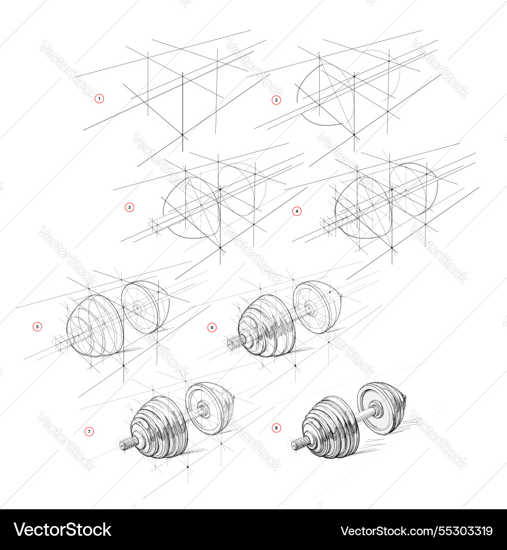 Page shows how to learn draw from life Page shows how to learn draw from life vector image
