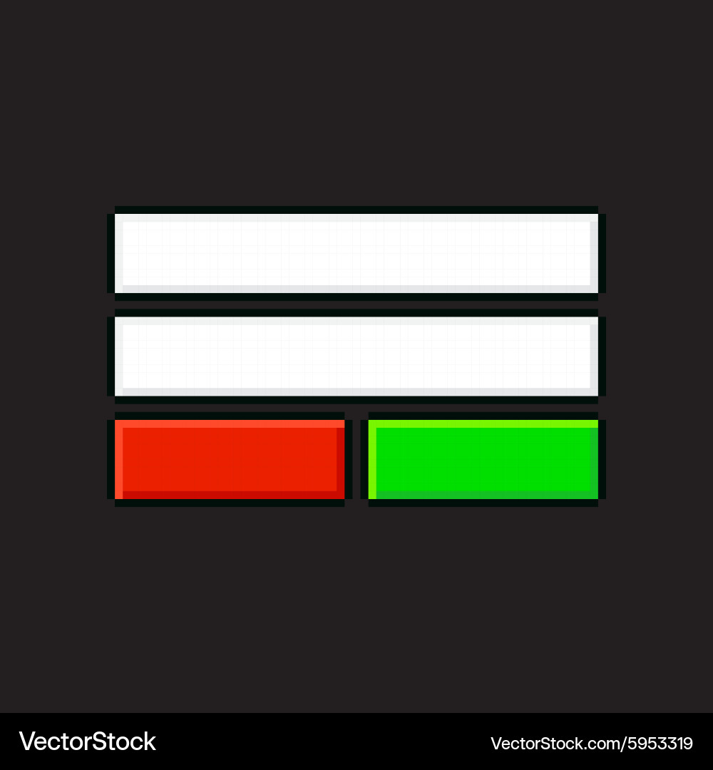 Pixel login screen Royalty Free Vector Image - VectorStock