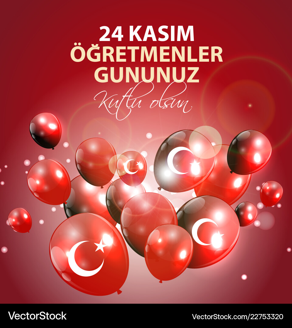 24 November türkisch lehrer tagturkisch 24 November türkisch lehrer tagturkisch vektorbild