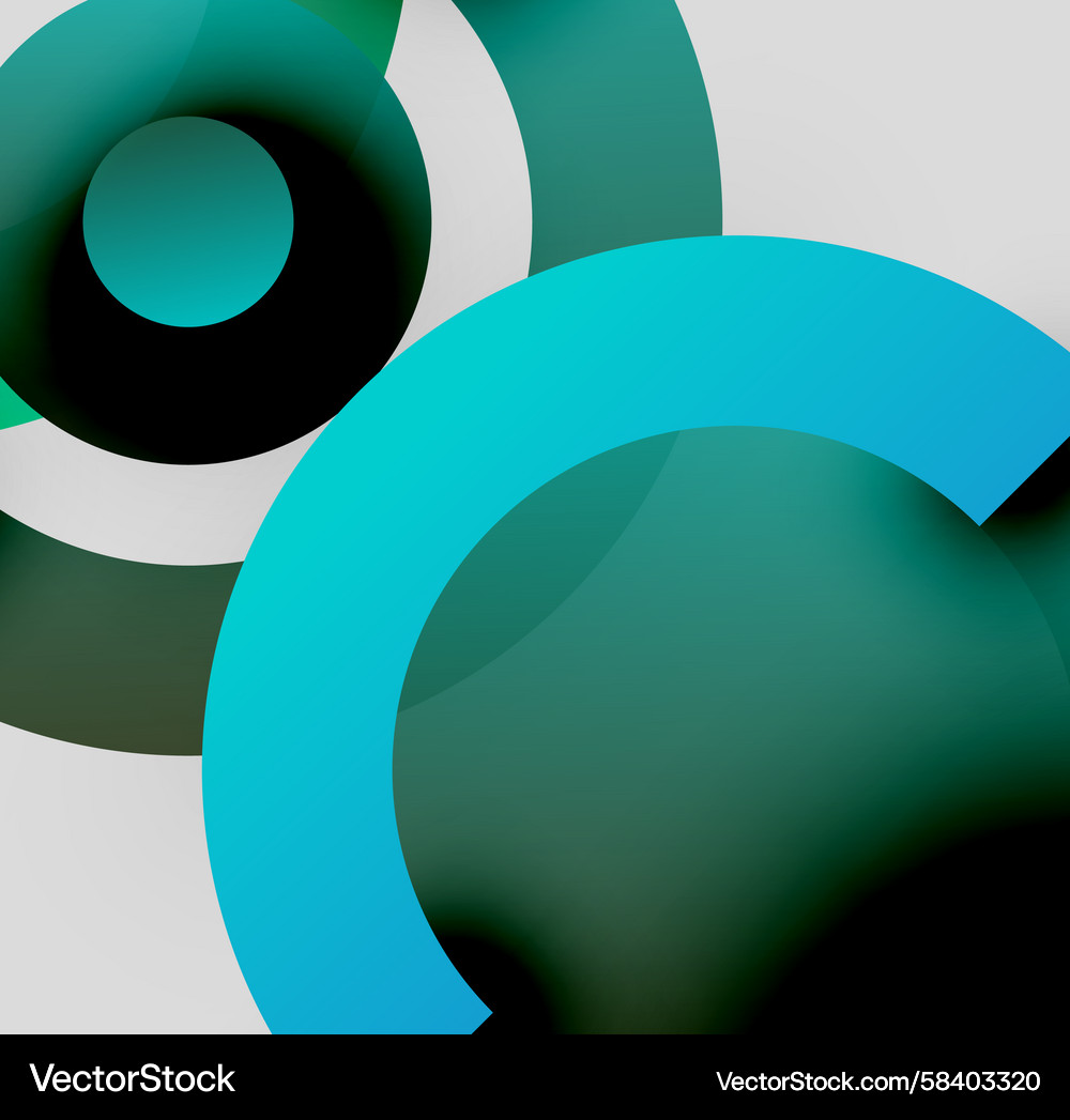 Abstract composition featuring overlapping Vector Image
