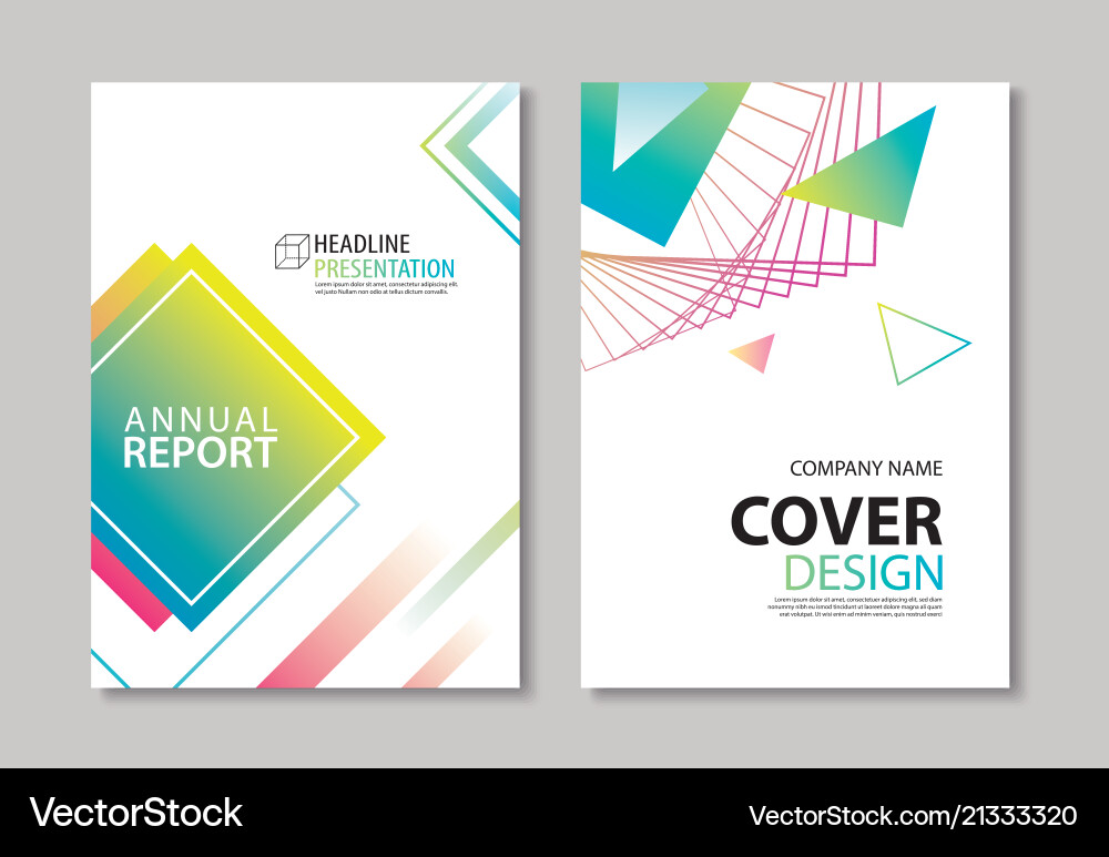 Abstract gradient modern geometric flyer and poste Abstract gradient modern geometric flyer and poste vector image