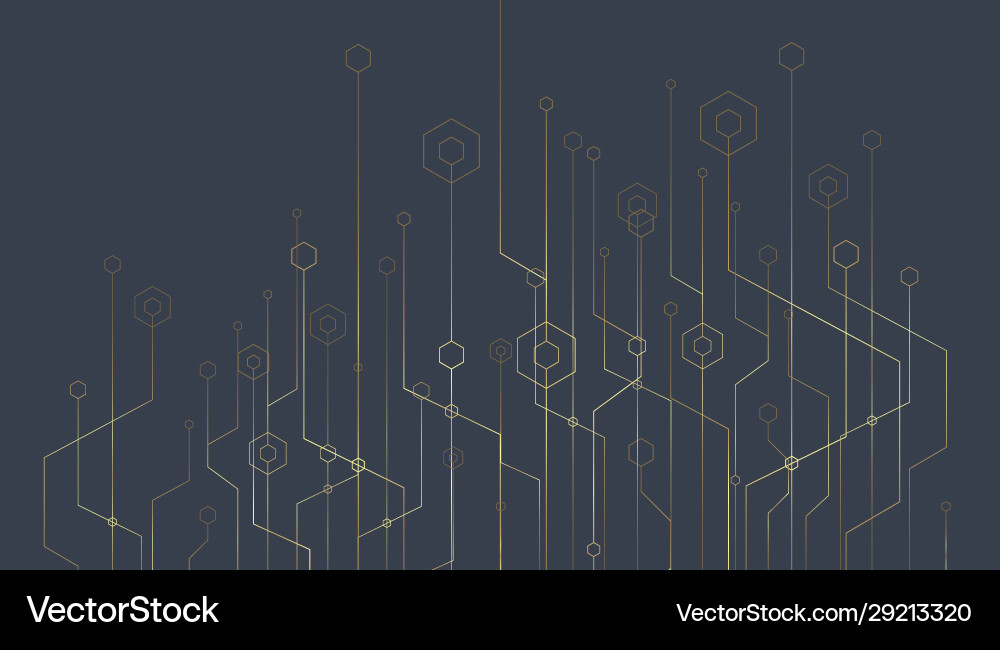 Abstract technology connection lines background vector image