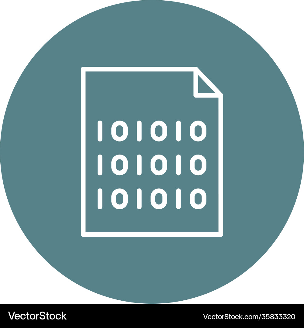 File encryption icon vector image