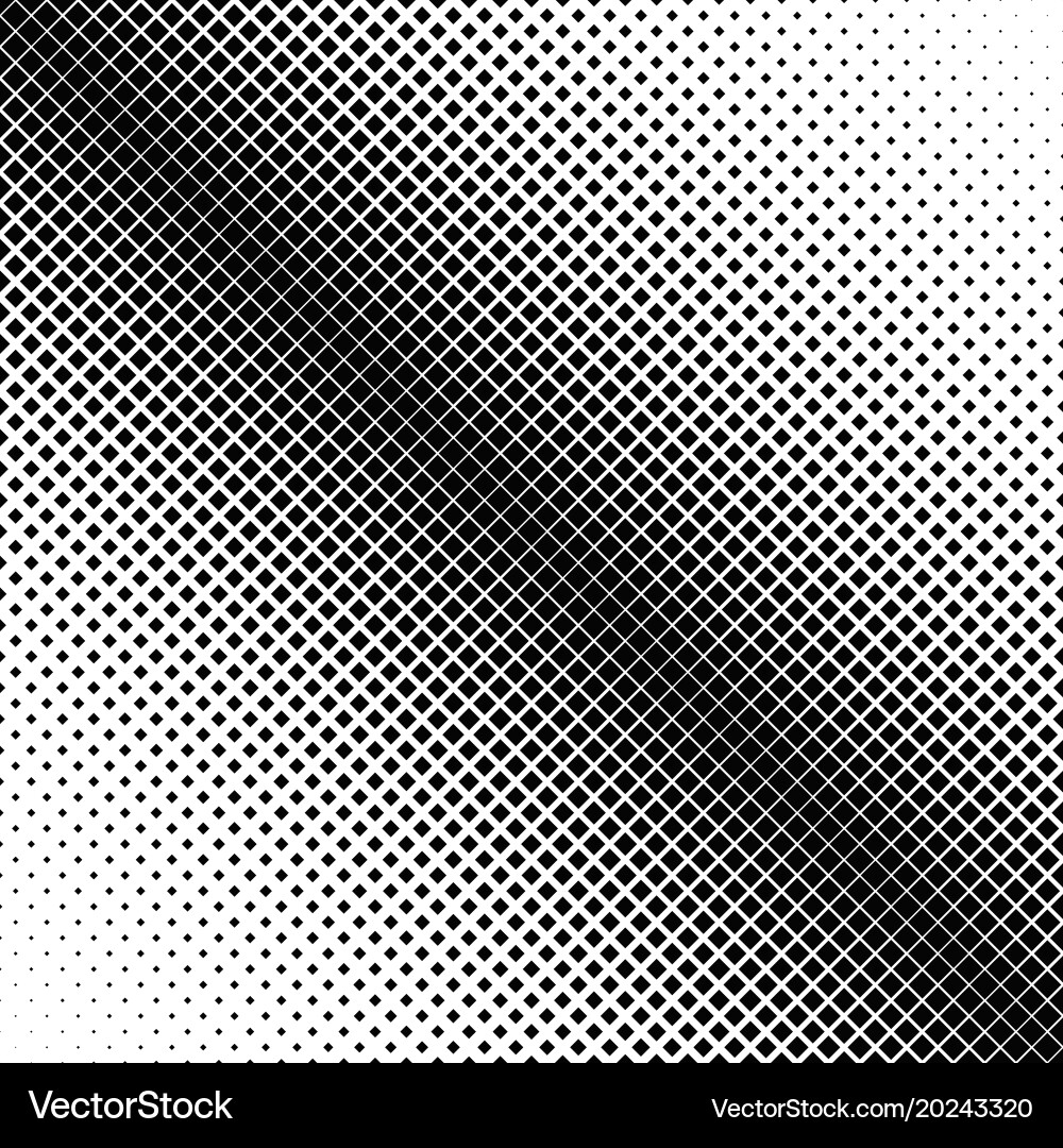 Halftone diagonal square pattern background Vector Image