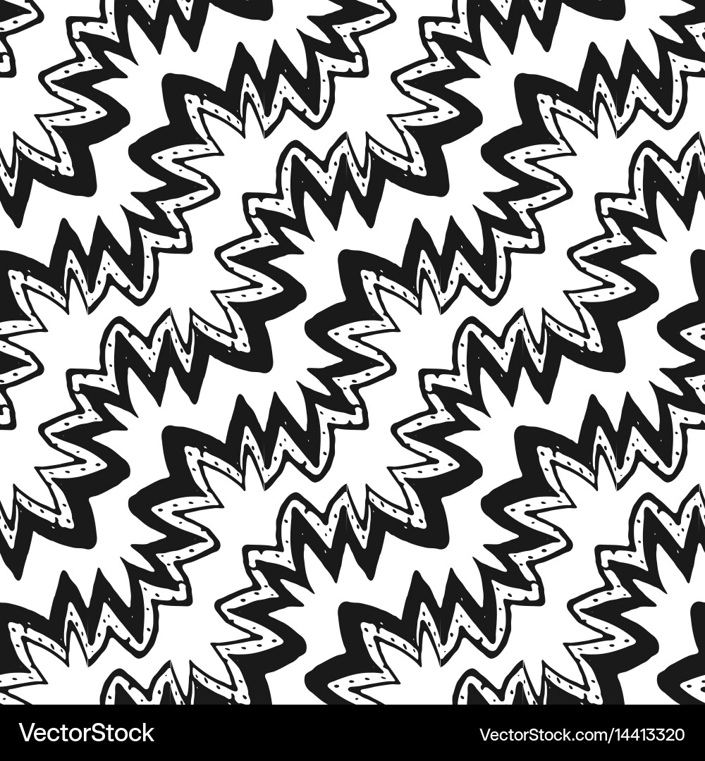 Pattern Ink Doodle Hand Drawn Ink Doodle Pattern Royalty Free Vector Image