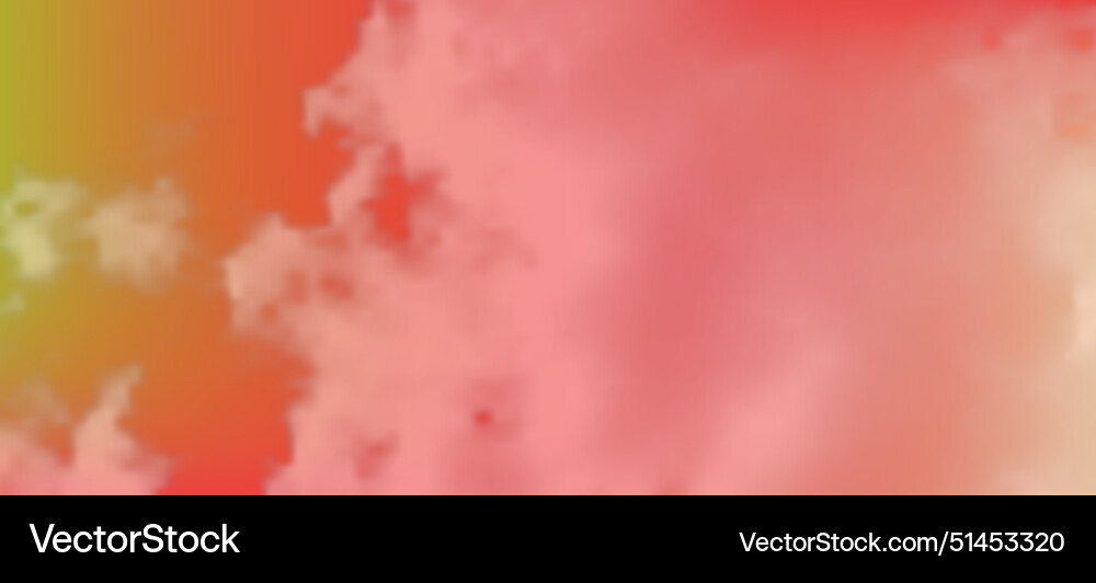 Modern colorful gradient background with clouds vector image