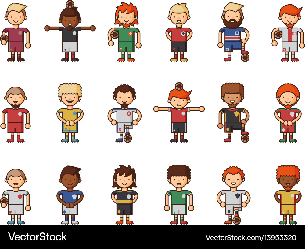 National euro cup soccer football teams National euro cup soccer football teams vector image