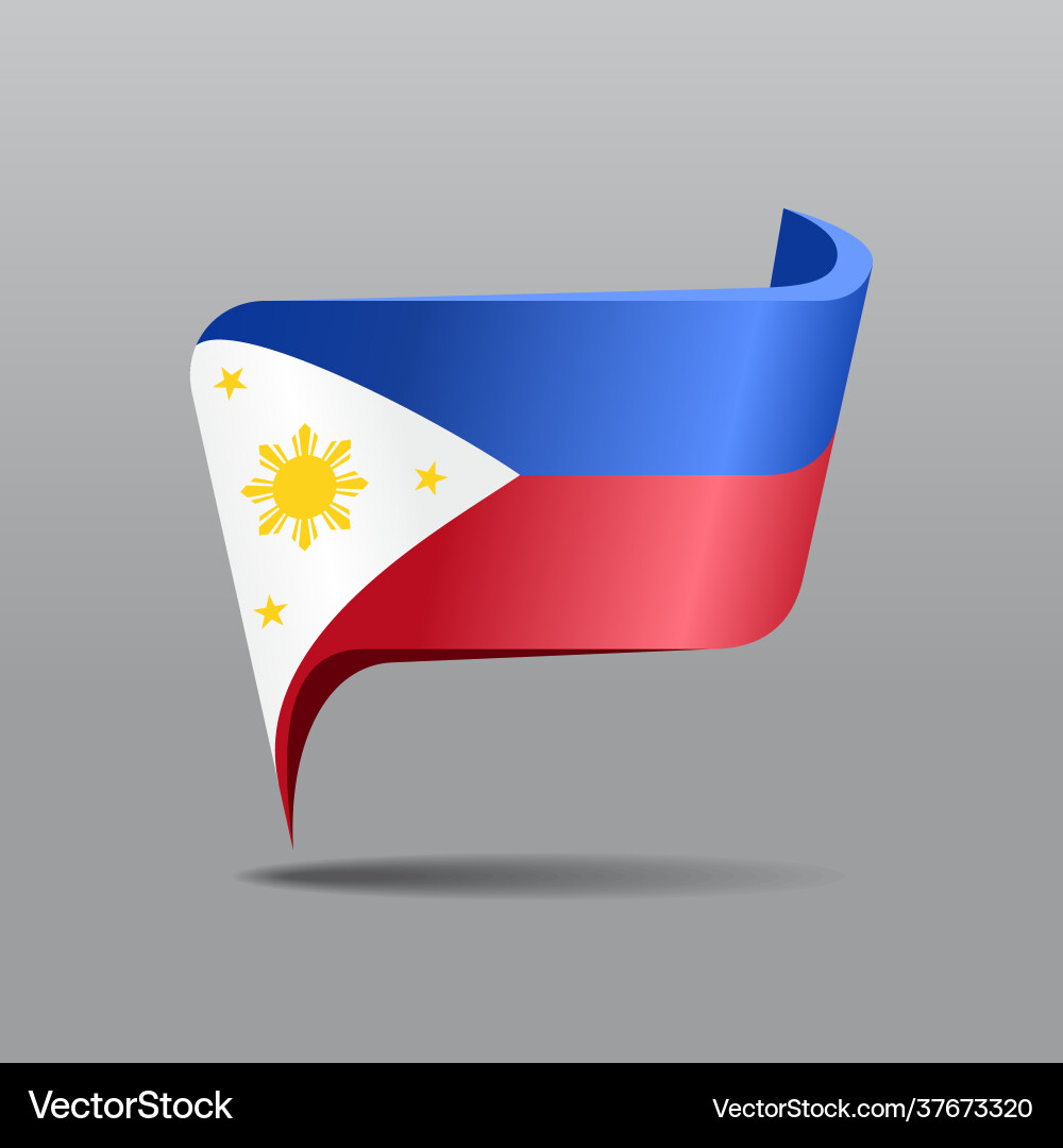 Philippines Flag Pointer Layout vector image