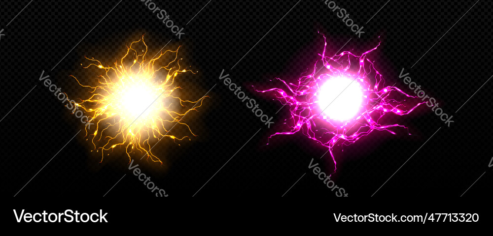 Realistic bolt circle with lightning explosion Realistic bolt circle with lightning explosion vector image