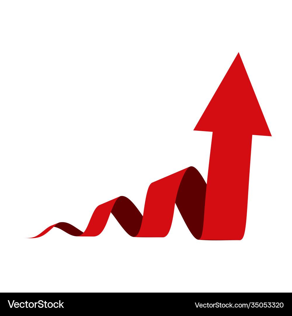 Upward Spiral Arrow - Growth vector image