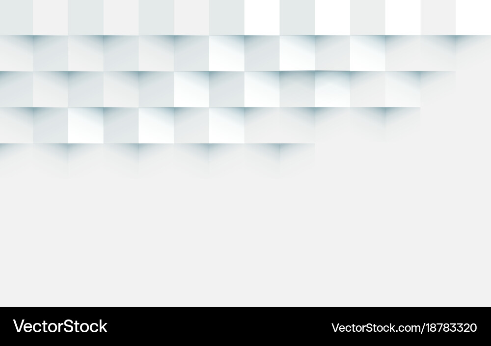 White Square Repeating Pattern Background vector image