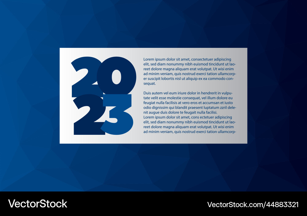 2023 year icon world map symbol with sample text Vector Image