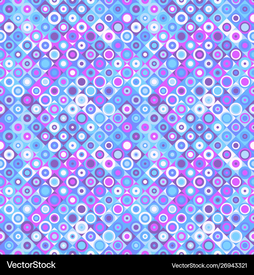 Abstract seamless square and circle pattern Vector Image