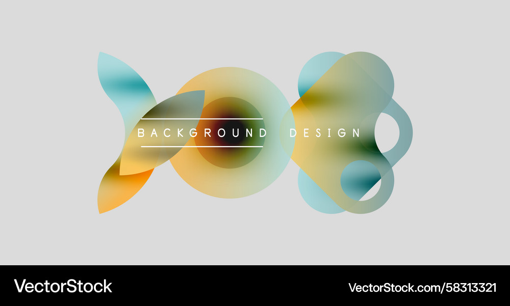 Abstract shapes overlap creating modern design Vector Image