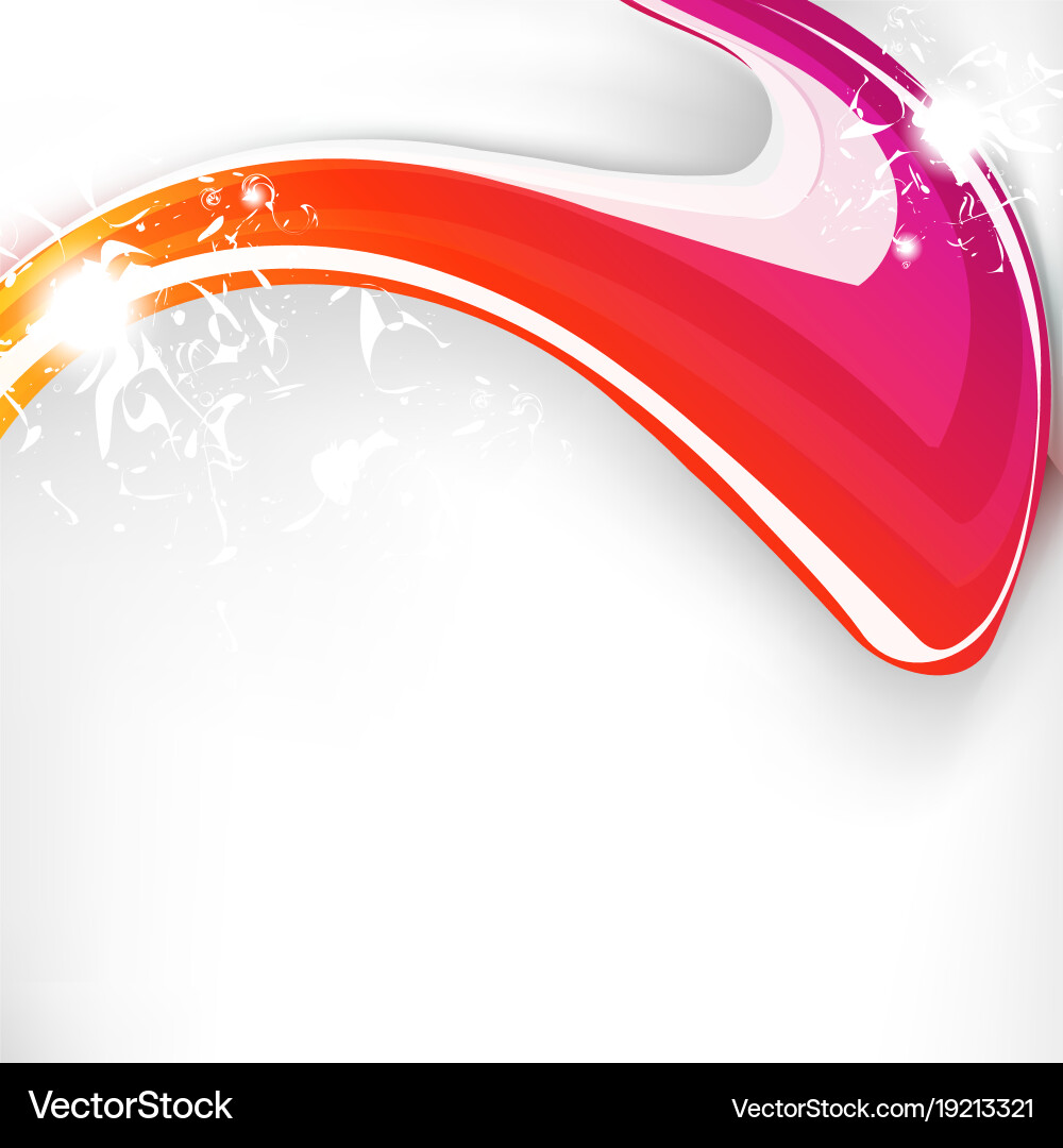 Abstract wave colorful background with spark vector image