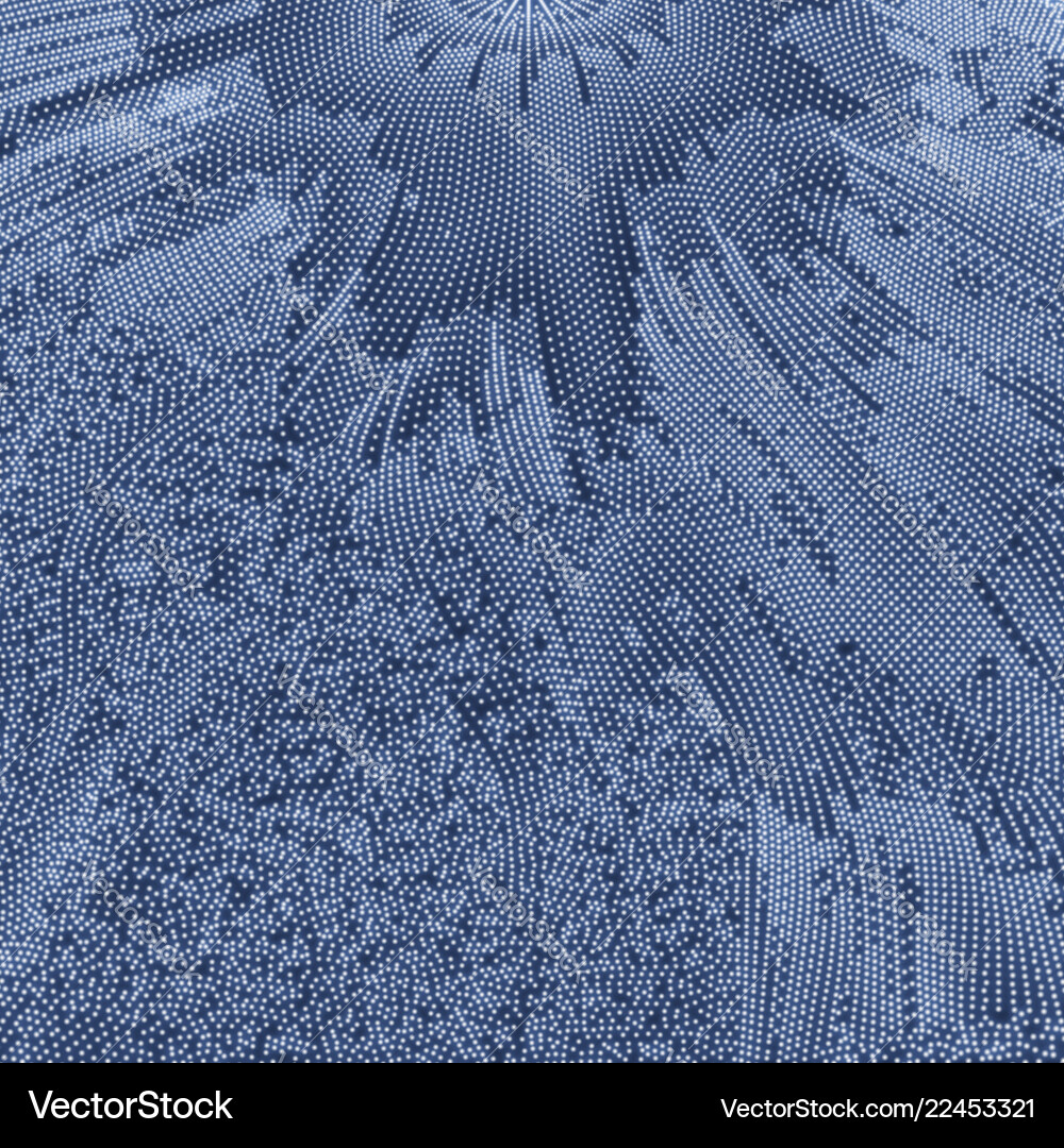 Array with dynamic particles 3d texture Vector Image