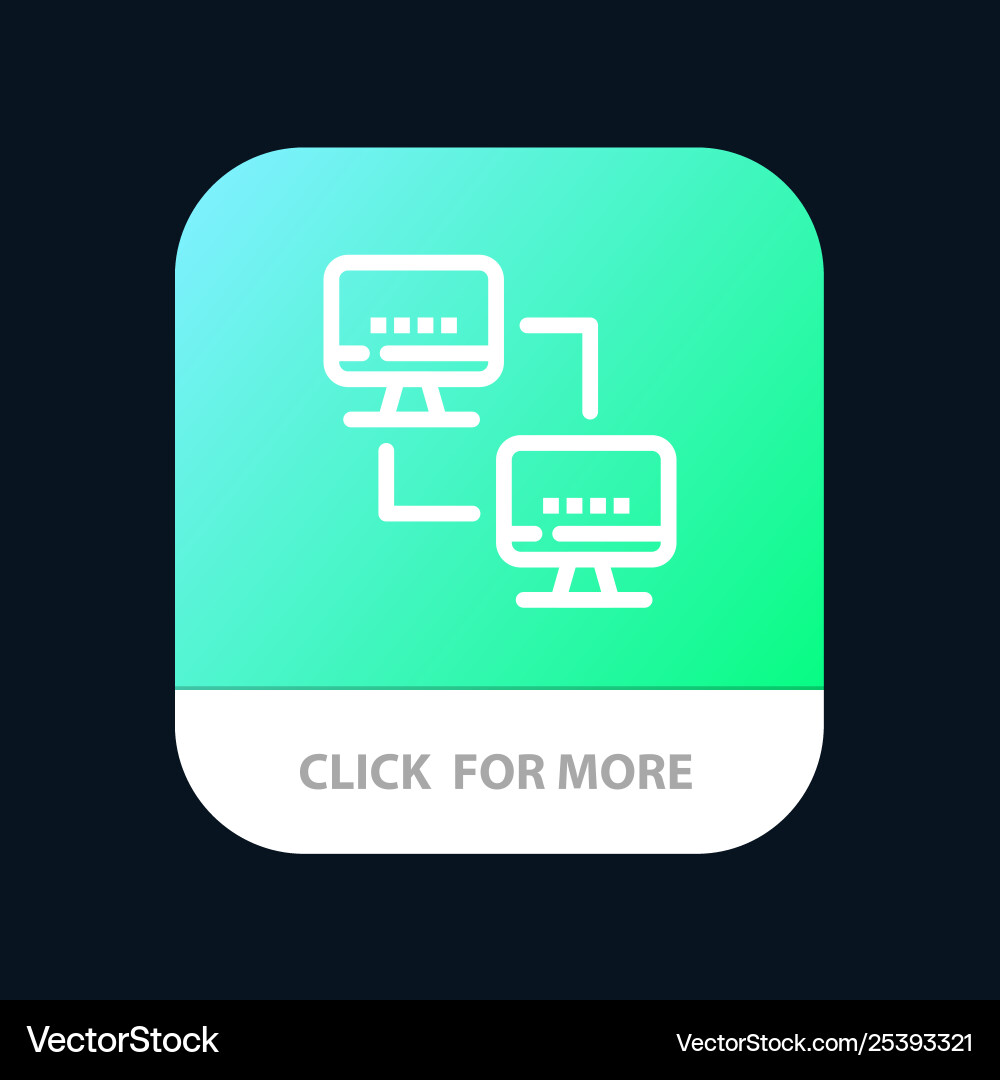 Computer Netzwerk Computer mobile App Computer Netzwerk Computer mobile App vektorbild