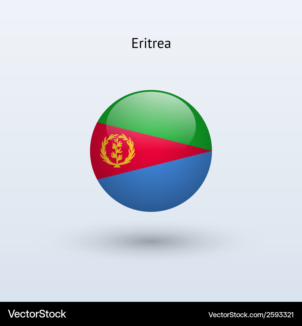 Eritrea Flag Round vector image