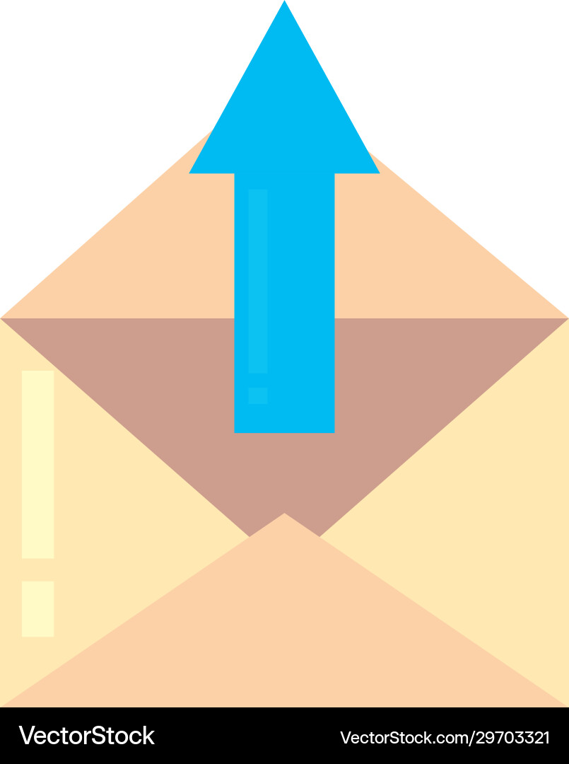 Isolated envelope message and upload arrow fill Isolated envelope message and upload arrow fill vector image