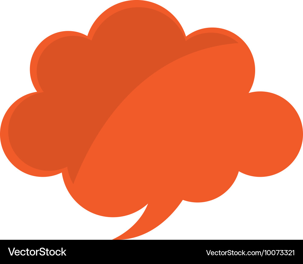 Speech bubble color message icon vector image