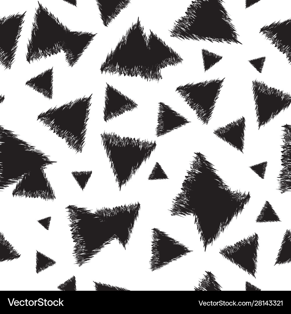Triangular Monochrome Pattern vector image