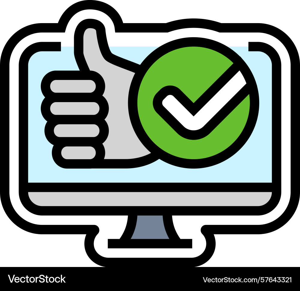User friendly interface color icon User friendly interface color icon Vector Image