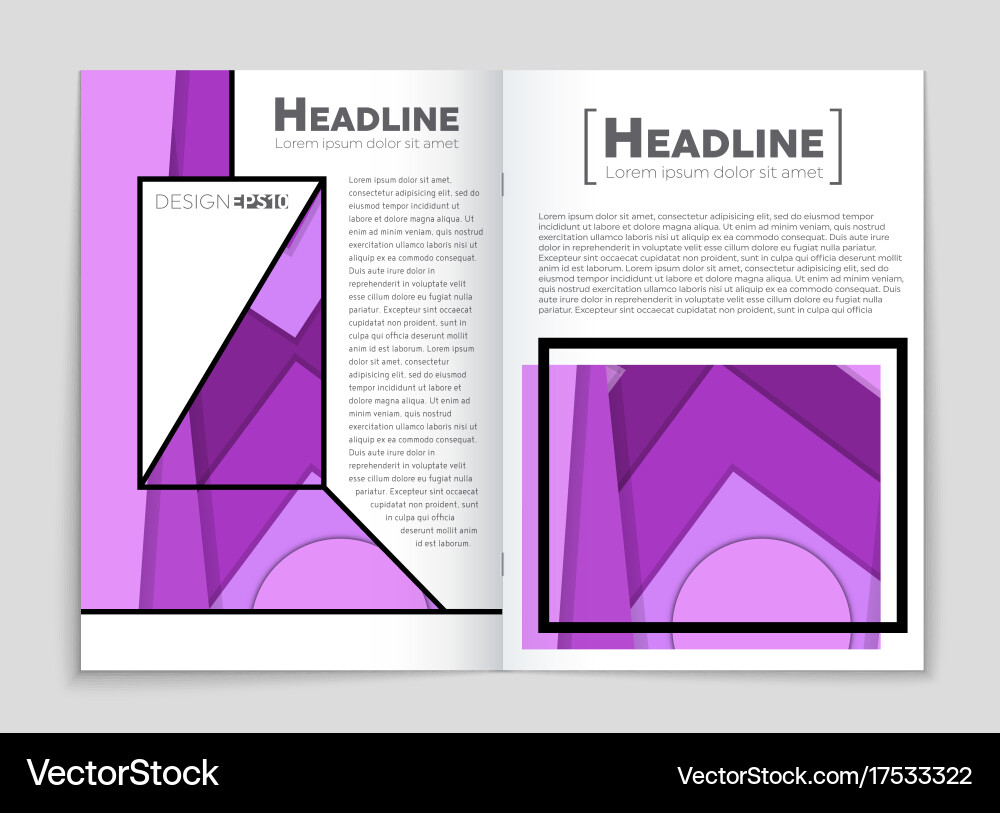 Abstract layout background set for art Vector Image