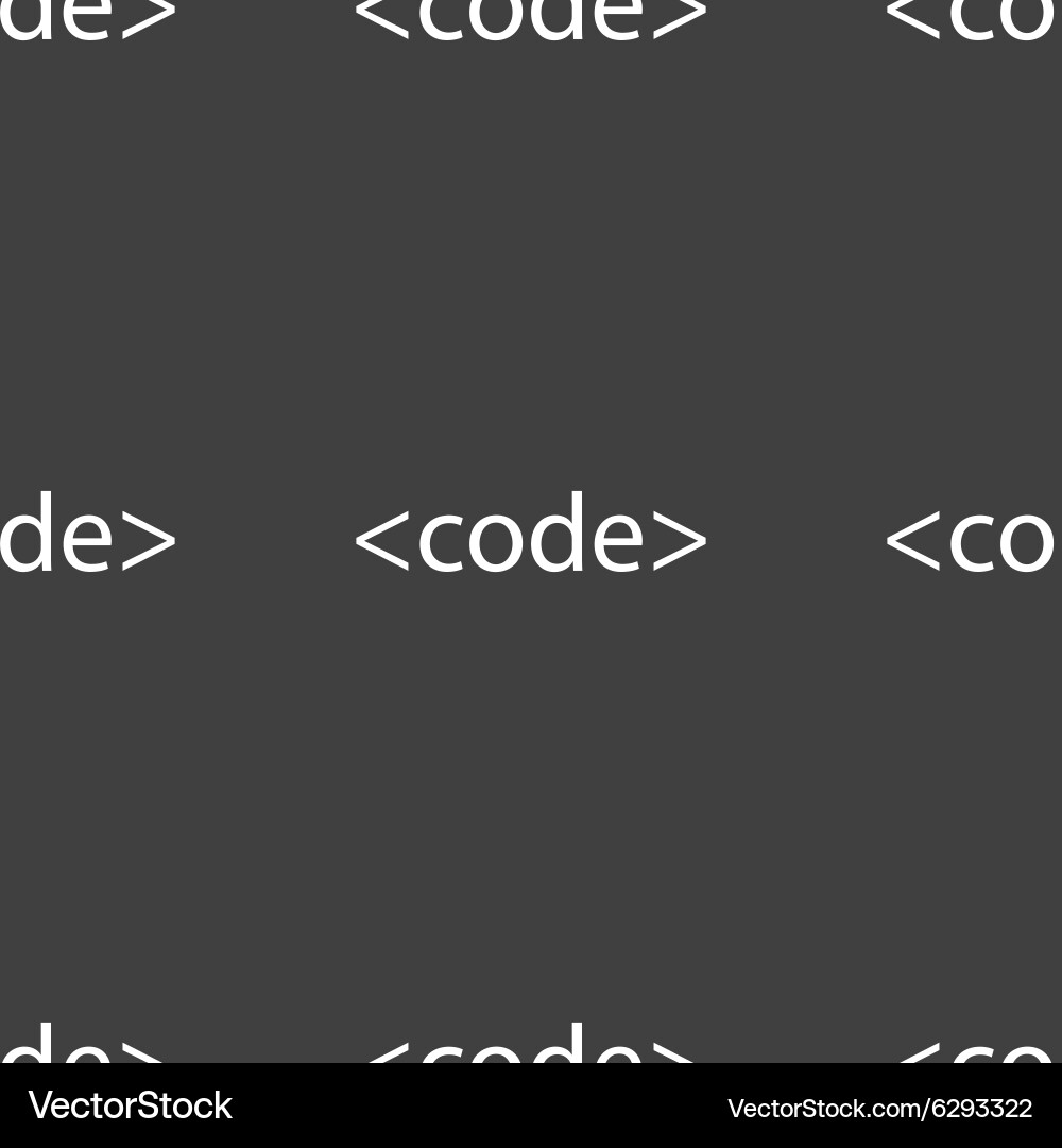 Code sign icon programming language symbol vector image