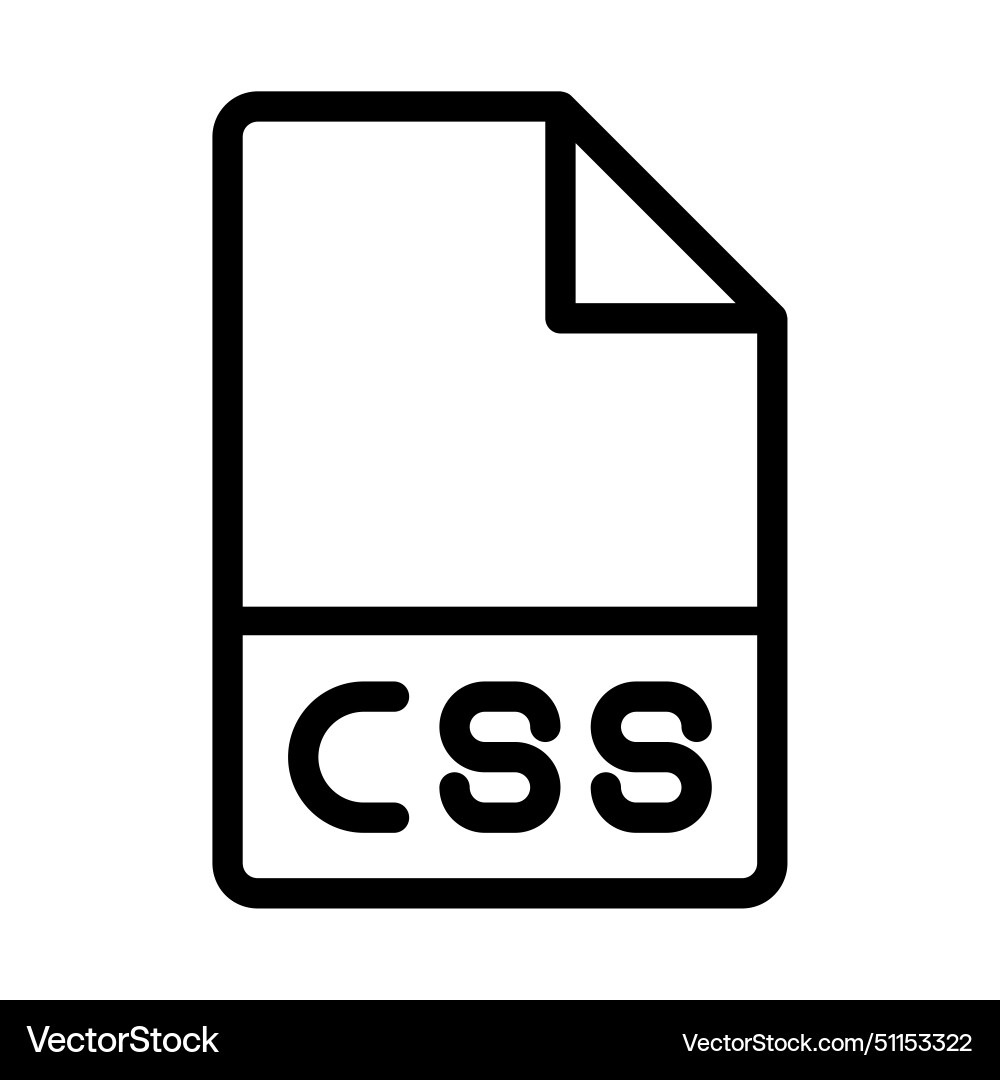 Css Dateityp Icons Dateien und Dokumentformat Vektorbild