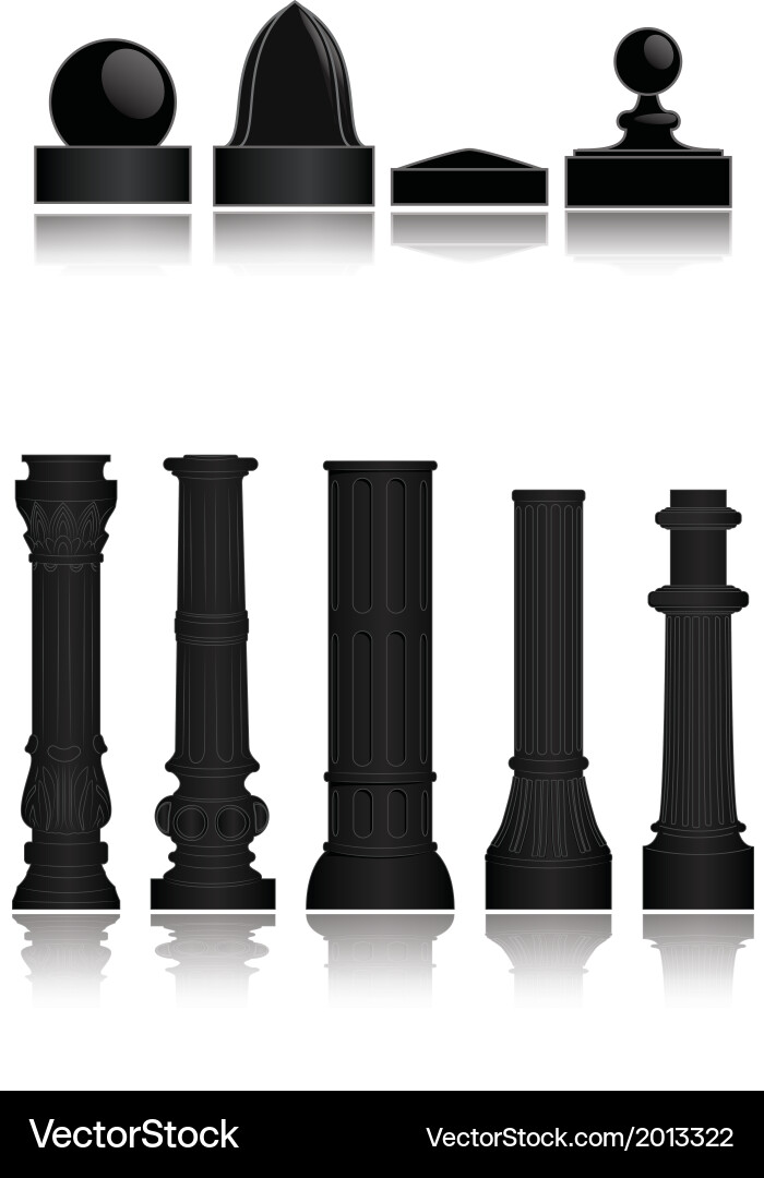 Decorative bases Royalty Free Vector Image - VectorStock