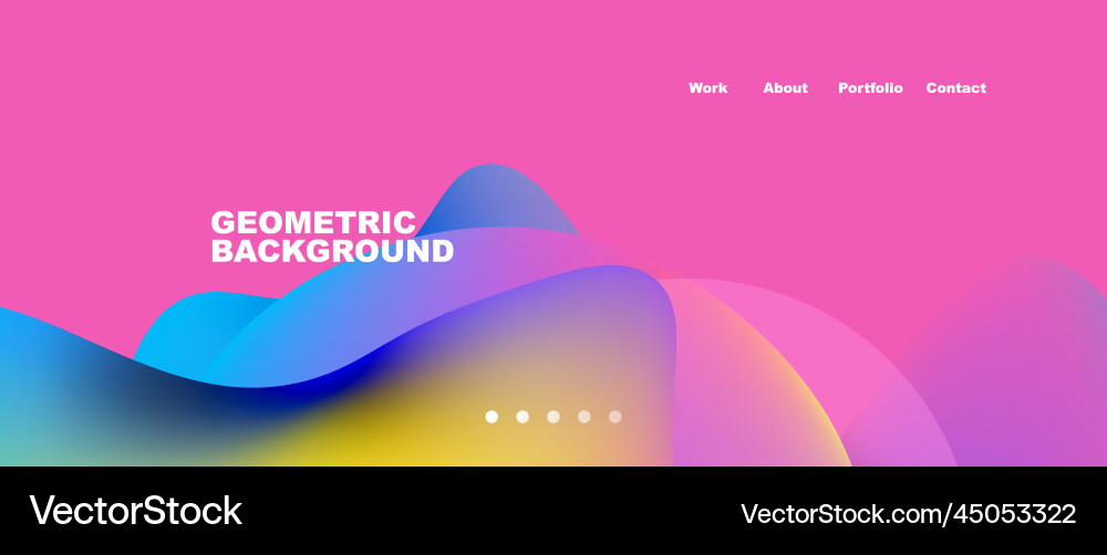 Flowing gradient colors and round elements Flowing gradient colors and round elements Vector Image