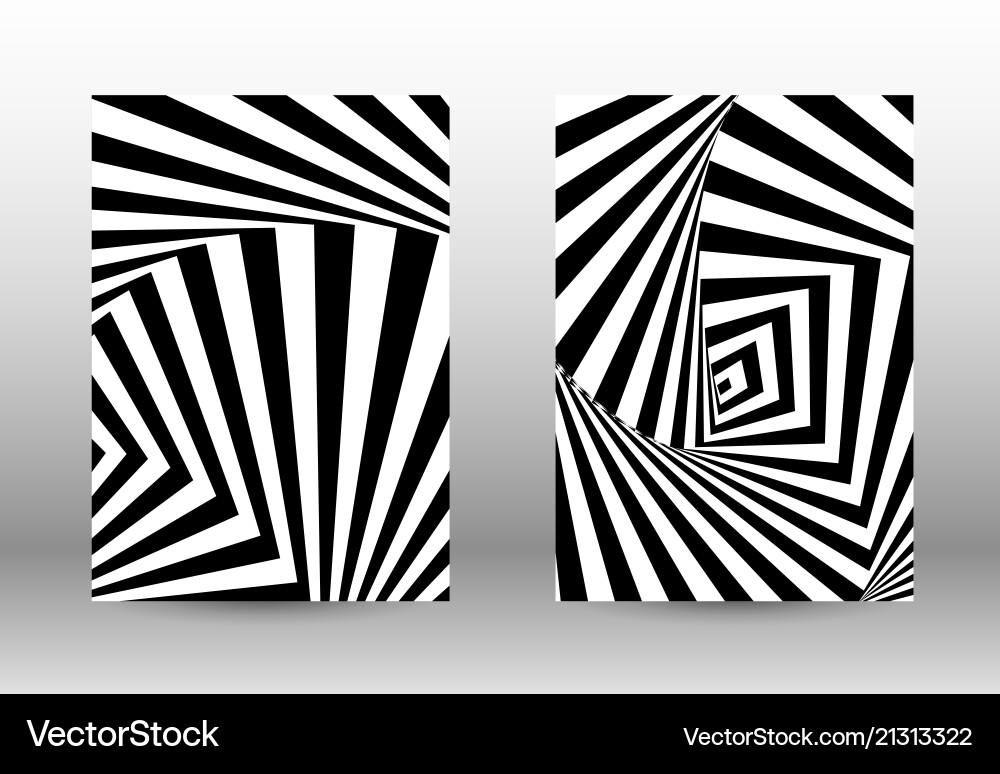 Psychedelic Distorted Lines Vector Image