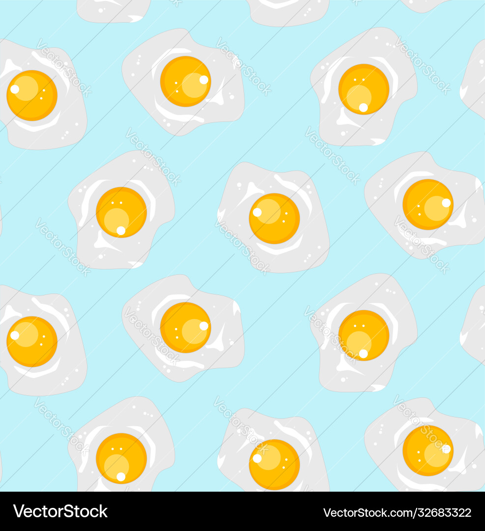 Seamless pattern with scrambled eggs Seamless pattern with scrambled eggs vector image