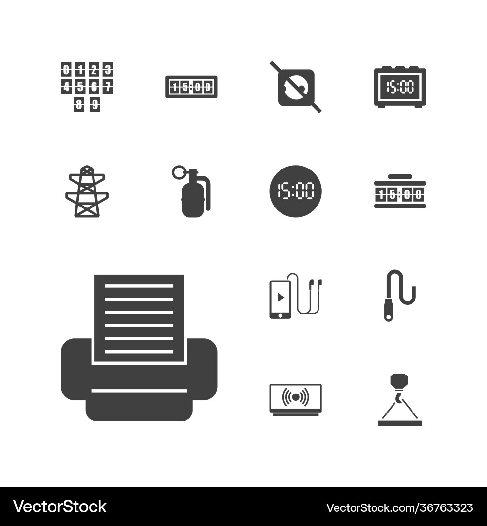 13 cable icons (36763323) – Free Vector | VectorStock
