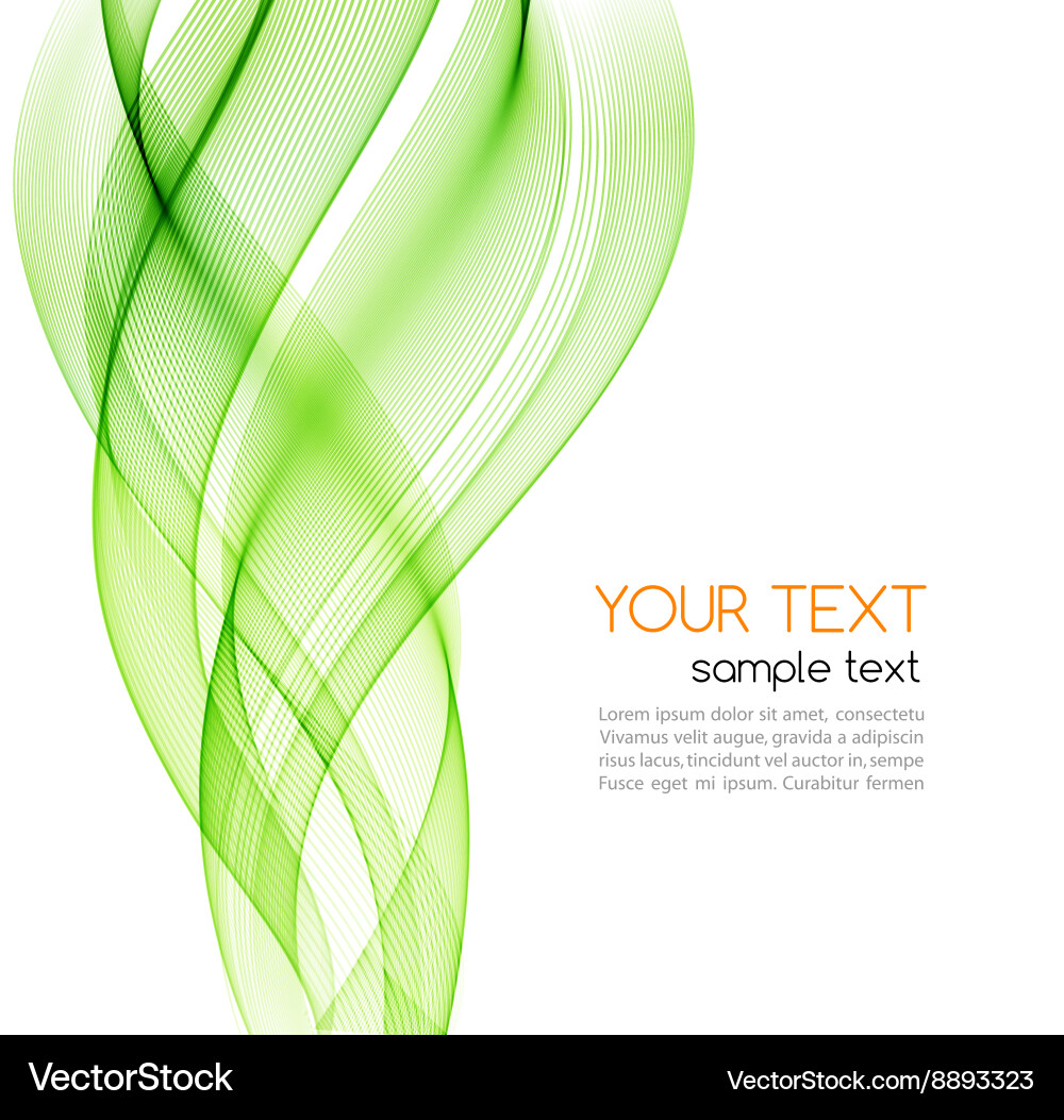 Abstract curved lines background template Vector Image