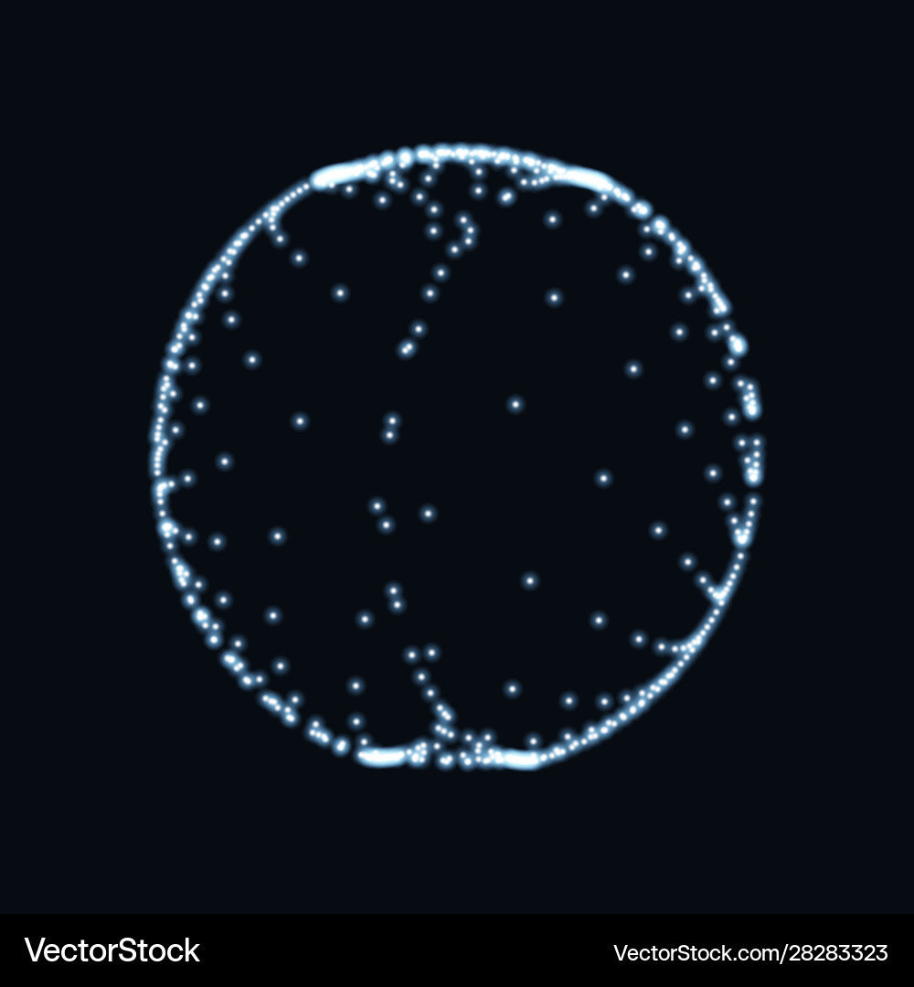 Abstract sphere consisting points Abstract sphere consisting points vector image