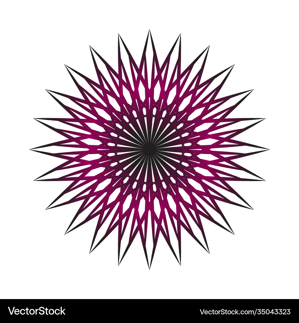 Abstract spirograph circular transition in purple Vector Image