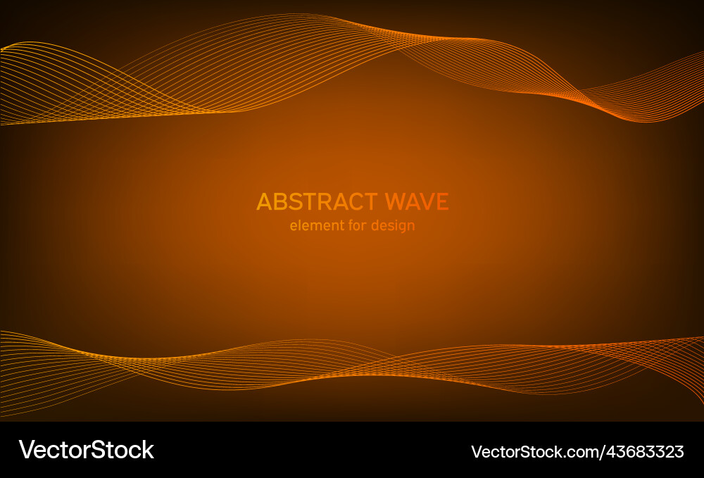 Abstract wave element for design digital vector image