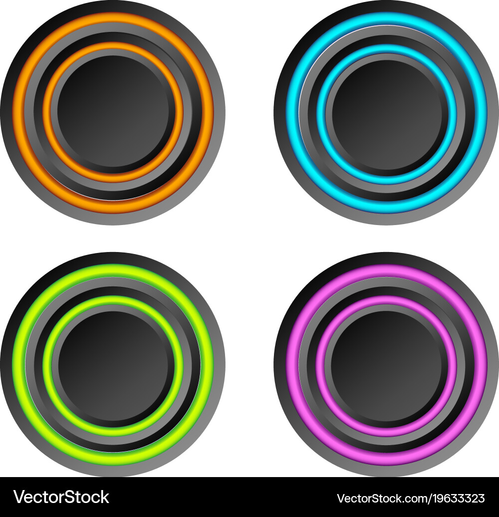 Abstract web elements collection Vector Image