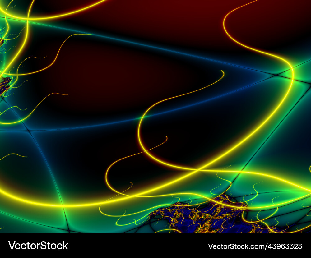 Bright abstract pattern of and luminous Vector Image