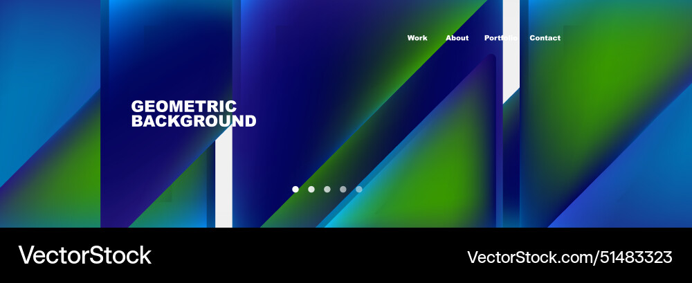 Colorful fluid gradient triangles and squares web Colorful fluid gradient triangles and squares web vector image