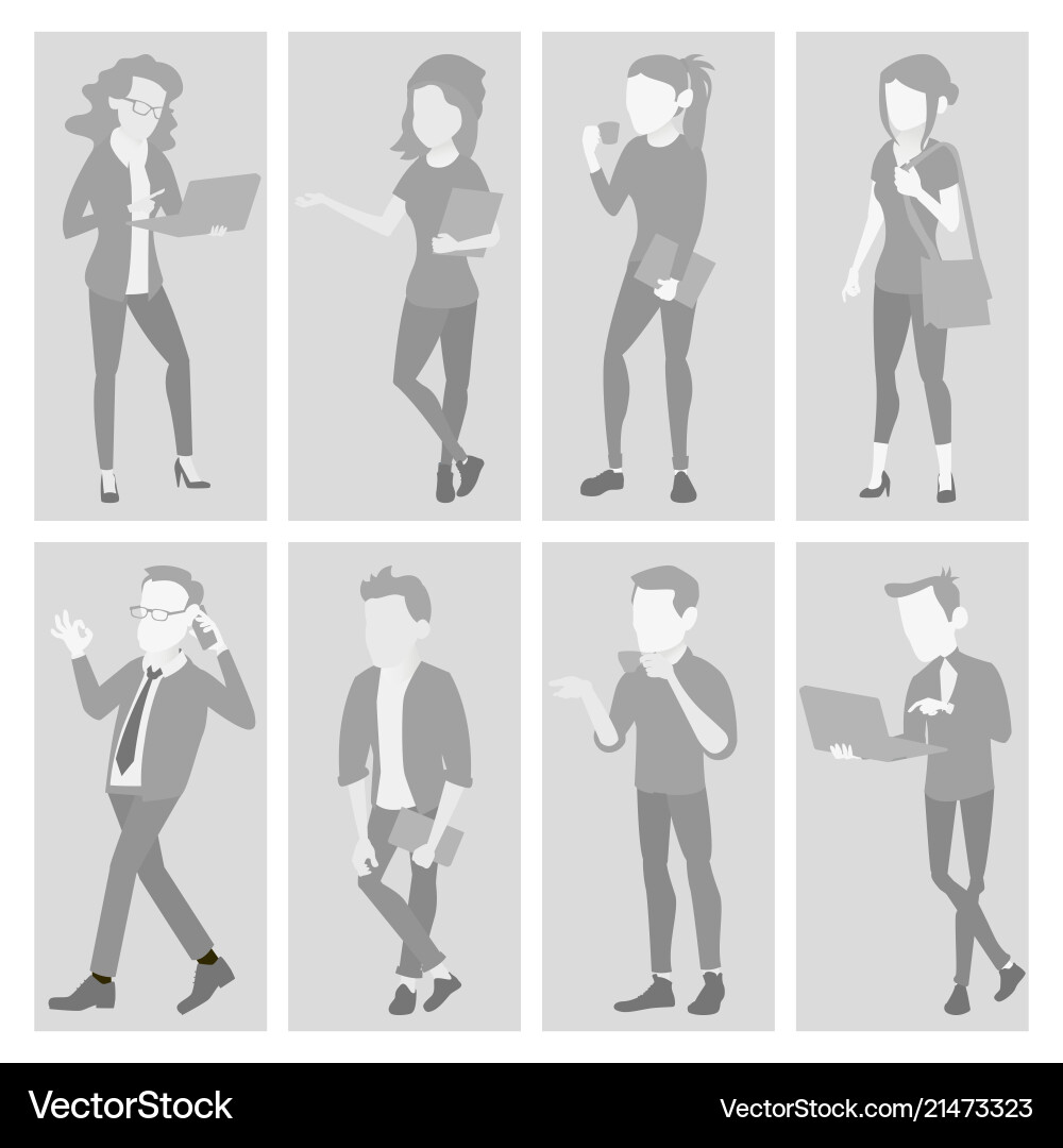 Default placeholder avatar set profile Default placeholder avatar set profile vector image