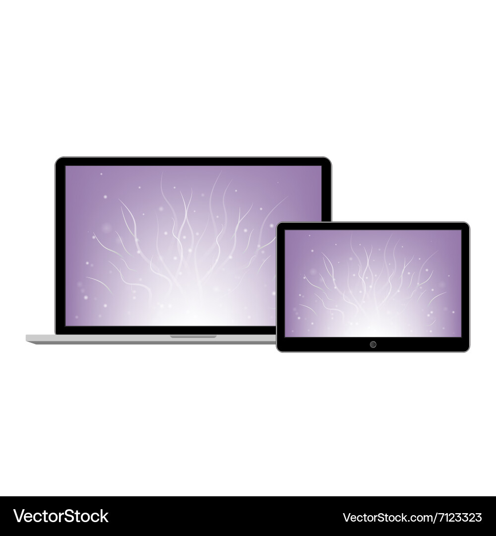 Digital devices set Vector Image