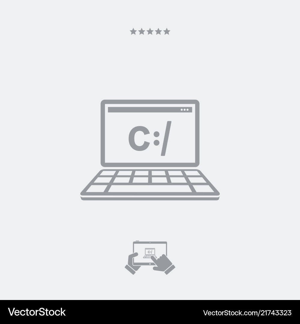 Digital programming software icon Vector Image